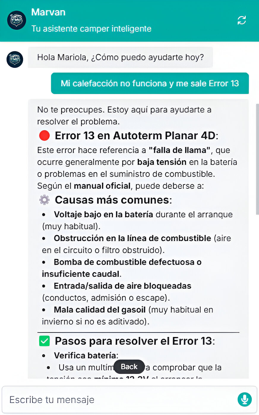 SmartVan Chatbot Preview